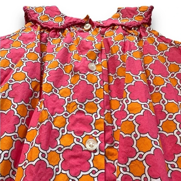 Land’s End | Geometric Print Yoke Dress (3T) - Picture 4 of 6